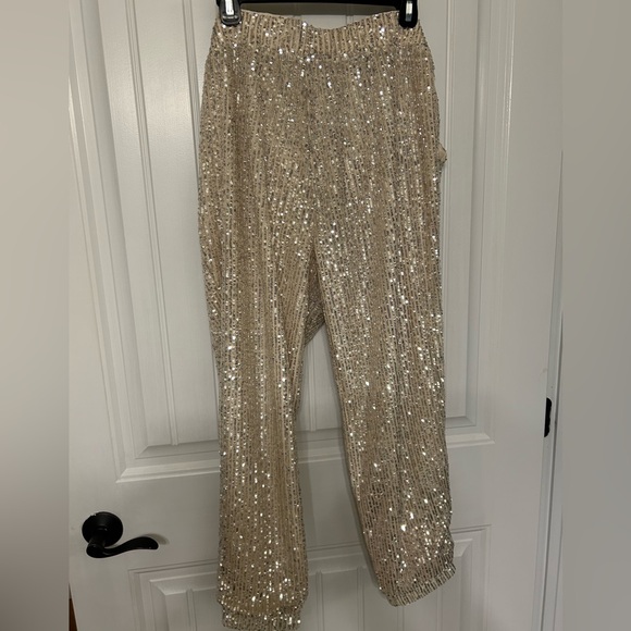 LOFT Sequin jogger - Picture 1 of 5